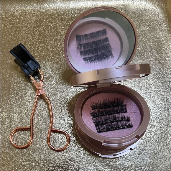 Unbranded Accessories - #1253=Magnetic Eyelashes with Rose Gold Curler